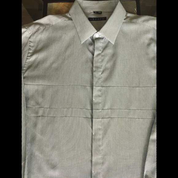 Theory Luxury Shirt XL Unique Hand Stitched - Picture 4 of 8